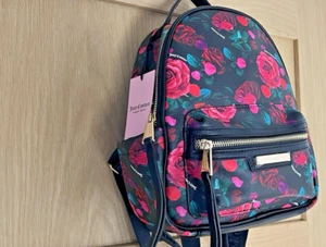 JUICY COUTURE Black Multi Rose Rosie Floral Backpack Bag - Picture 1 of 19