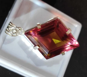Natural 84.65 Ct Zultanite 7 Color Pendant 925 Silver Loose Certified Gemstone - Picture 1 of 13