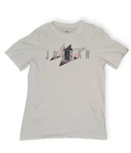 T-shirt NIKE AIR JORDAN uomo manica corta - media - maglietta cotone atletica bianca - Foto 1 di 5