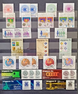 Singapore 1983 6 Used Stamp Sets - Picture 1 of 1
