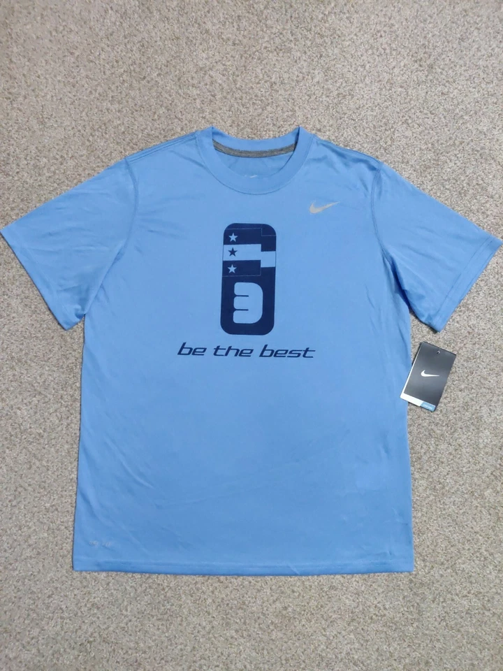 Camiseta deportiva Nike Training para niños Sé la mejor. Azul claro  Foto 1 de 4