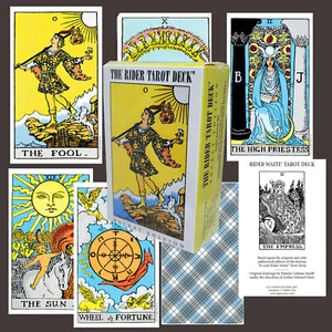 ✶TASCHENFORMAT✶ RIDER-WAITE® Tarot 78 KARTEN & ANLEITUNGSHEFT Factory Sealed - Bild 1 von 13