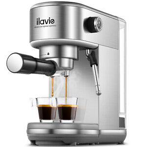 ILAVIE 20Bar Espresso Machine Coffee Maker with Milk Frother and 40oz Water Tank