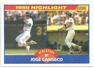 JOSE CONSECO OAKLAND ATHLETICS - HIGHLIGHT #655 - PUNTEGGIO NM-MT 1989 - Foto 1 di 2