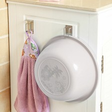 Waterproof Stainless Steel Bathroom Hook Basin Storage Hanger Self Adhesive Hot