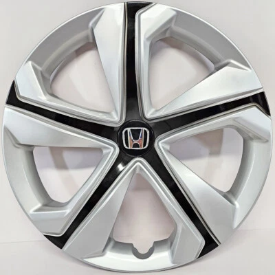 ONE - 适合 2016 - 2018 年本田思域 LX 16 英寸轮毂盖/车轮盖 # 520-16SB + 标志 — 第 1/4 张图片