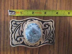 Vintage Belt Buckle with stone in the middle 1970s/80s - Picture 1 of 2