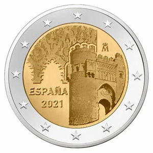 2021 Spain € 2 Euro UNC Coin World Heritage: Historic City of Toledo - Picture 1 of 2