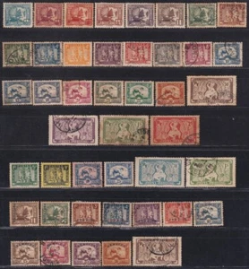 F-EX55897 INDOCHINE FRANCE 1931-1943 JUNCO SHIP ANGKOK WAT STAMPS LOT. - Picture 1 of 2