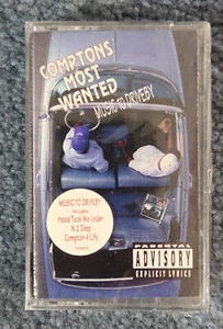 Comptons Most Wanted: Music to Driveby Epic 1992 Sealed Hype Cassette - New - Picture 1 of 2