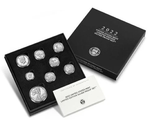 2022-S Limited Edition Silver Proof 8 Coin Set 22RC American Women, Silver Eagle Cover