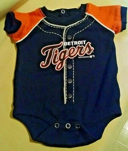 DETROIT TIGERS BABY OUTFIT 1 PC 6 9 MOS NWOT TEAM ATHLETIC BLUE ORANGE BASEBALL* - Picture 1 of 9