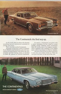 Original 1971 Lincoln Continental Magazine Ad - The Final Step Up - Picture 1 of 1