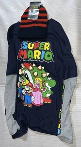 NUEVO CON ETIQUETAS Licencia Oficial Nintendo Super Mario Bros Gorro Camiseta Combo Talla 3XL - Imagen 1 de 2