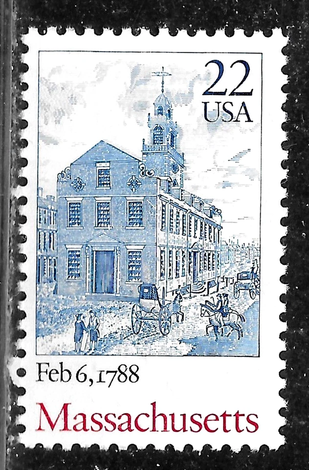 HICK GIRL- MNH. U.S. STAMP   SC#2341  1988  MASSACHUSETTS STATEHOOD    L203 - Image 1 of 1