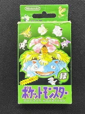 Pokemon Playing Cards Poker Venusaur Deck Green Japanese 1996 Nintendo Japan - Image 1 of 4
