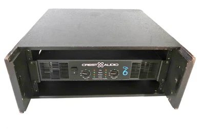 CREST AUDIO  1500W Power Amplifier Model: CA 6 with Heavy Duty Rack Case - Image 1 of 4