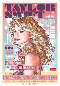 Taylor Swift Poster Limited Edition Memorabilia Print Art Gift for Pop Fans - Foto 1 di 36