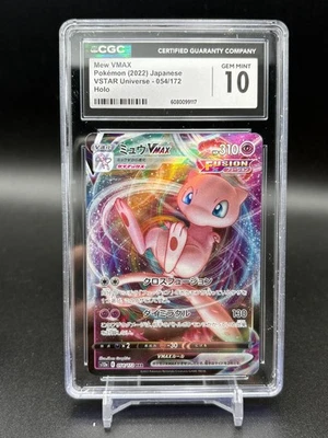 CGC 10 Gem Mint Mew VMAX 054/172 VSTAR Universe s12a Pokemon Card Japanese - Image 1 of 3