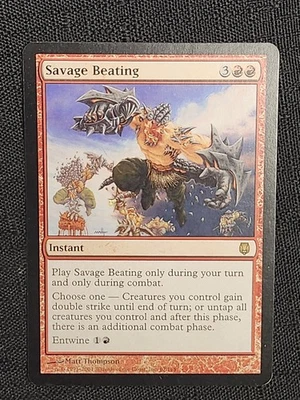 Savage Beating- Darksteel- LP- MTG- Magic the Gathering  - Image 1 of 2