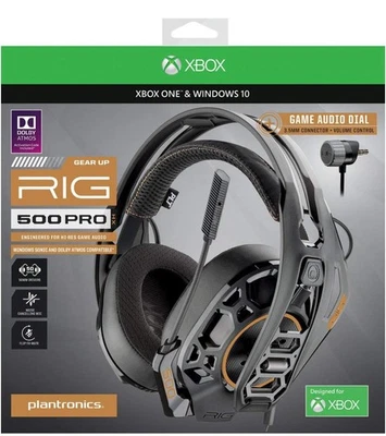 Auriculares para juegos con cable XBOX RIG 500 PRO HX para Xbox One y Windows 10 - negros N.O.B Foto 1 de 4