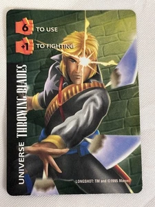 LONGSHOT - THROWING BLADES - UNVERSE - MARVEL OVERPOWER CARD GAME- NM - Picture 1 of 2
