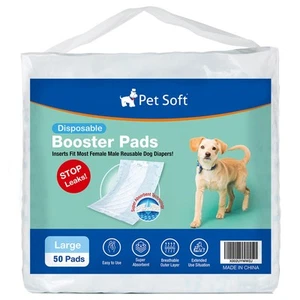 Dog Diaper Liners - Disposable Dog Diaper Booster Pads for Male & Female Dogs... - Picture 1 of 8