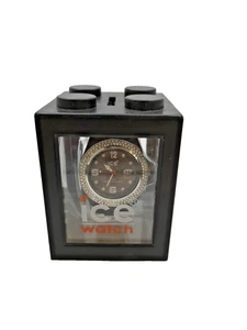 Ice Watch Unisex Black Tone Crystal Bezel Wrist Watch Working 42mm J16 Y204 - Picture 1 of 9