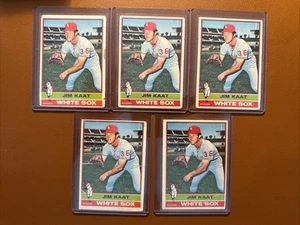 1976 Topps Baseball Jim Kaat #80 Lot If 5 Poor To Mid Grade - Bild 1 von 2