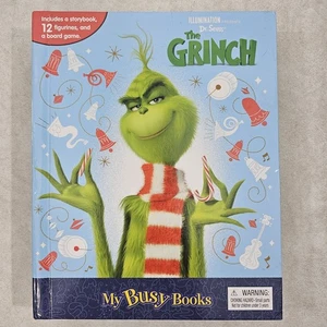 Universal Studios Dr. Seuss' The Grinch My Busy Books Storybook Game Preowned - Picture 1 of 21