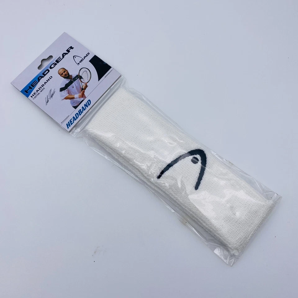 Vintage Head Andre Agassi Headband Sweatband Tennis 90s Y2K - Image 1 of 4