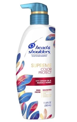 Lot of 2  Head & Shoulders Supreme Sulfate Free Color Protect Shampoo. 11.8 FL - Image 1 of 2