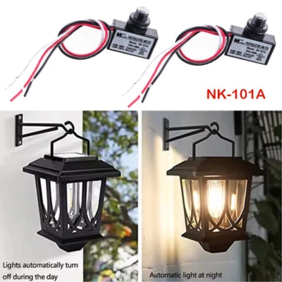 2PC Photoelectric Photocell Dusk to Dawn Button Flush Mount Photo Control Switch - Image 1 of 4