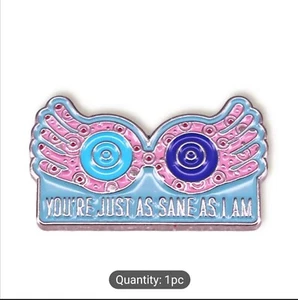 Luna Lovegood's Brille Harry Potter Serie lustige Vernunft Brosche Hut/Anstecknadel - Bild 1 von 5