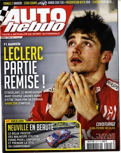 AUTO HEBDO Nr. 2210 03.04.2019 GP BAHRAIN F2 SAKHIR WRC TOUR DE CORSE - Bild 1 von 1