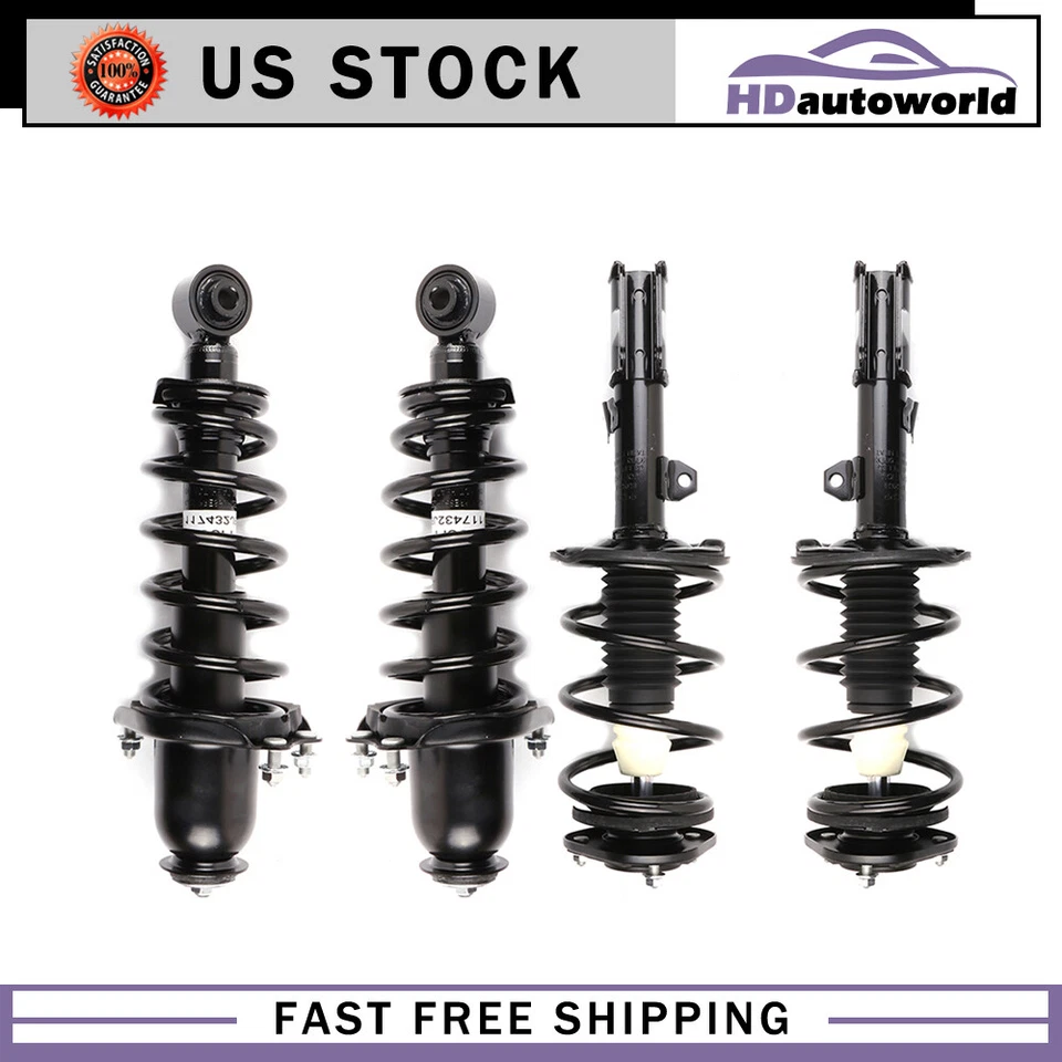 For 2005-2010 Scion tC Front & Rear Complete Shocks Struts With Coil Springs Foto 1 de 4