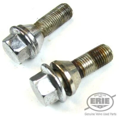 Set of 20 Volvo Chrome Wheel Lugs #9485474 w/Washer - S60 S80 V70 XC60 XC70 XC90 - Image 1 of 2