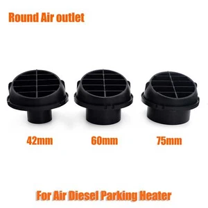 75mm 60mm 42mm Air Diesel Heater Duct Hose Pipe Vent Directional Outlet Round - Picture 1 of 12