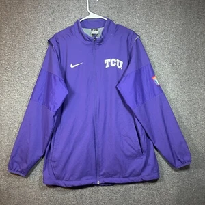 Chaqueta Nike Grande Púrpura TCU Cuernos Ranas con Cremallera Completa Autozone Liberty Bowl para Hombre. - Imagen 1 de 13