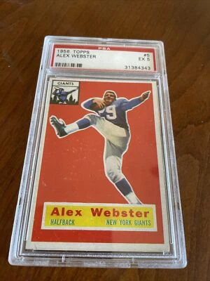 1956 Topps Alex Webster #5 RC PSA 5 - Image 1 of 4