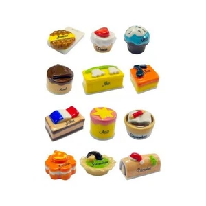 One Year of Cakes_ Complete Series 12 Feves_ Miniature Collection Showcase - Picture 1 of 1