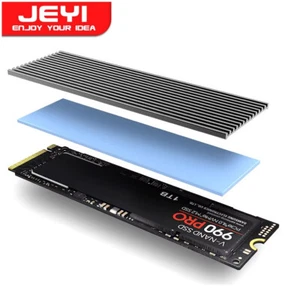 Dissipateur Thermique Aluminium Pour SSD M.2 Avec Coussin Thermique En Silicone - Zdjęcie 1 z 8