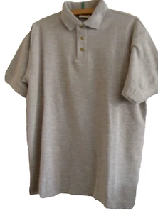 Herren Poloshirt Bruntwood Kurzarm Poly-Baumwolle grau meliert M Ch 44 in L29 in - Bild 1 von 5
