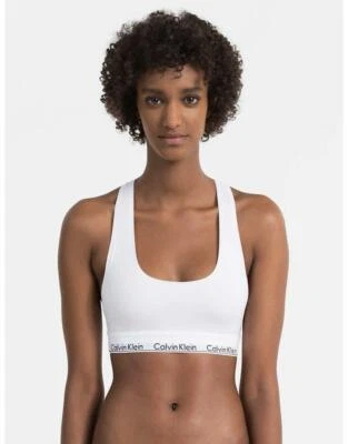 CALVIN KLEIN UNLINED BRALETTE SIZE XL NEW F3785 100 - Image 1 of 2