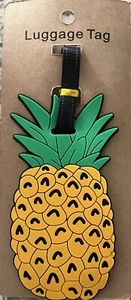 Ananas Kofferanhänger Neuheit weicher Gummi bunte Früchte Spaß verstellbar Neu mit Etikett - Bild 1 von 9