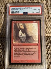 PSA 8 NM-MT Goblin Caves - Magic the Gathering MTG The Dark