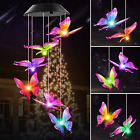 Mom Gifts for Mothers Day Grandma Gift, Butterfly Solar Wind Chimes for outside