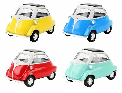 BMW Isetta 1955 Modellauto 9cm Metall Modell Auto Spielzeugauto WELLY 4Var 78 - Bild 1 von 4