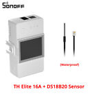 Sonoff Th Elite 16A Wifi Smart Light Switch With Temperature And Humidity Sensor