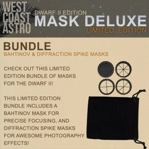 DWARFLAB DWARF II - Mask Deluxe LE Bundle (Bahtinov,Diffraction,Threaded 1.25") - Picture 1 of 6